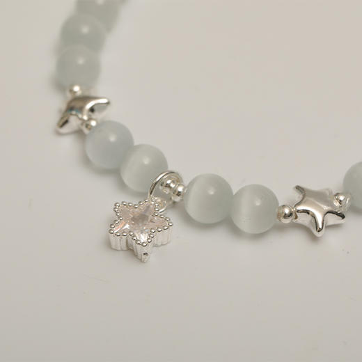 猫眼石星星串珠手链女生轻奢小众精致手链-纪念日百货门店同款161093471 商品图6