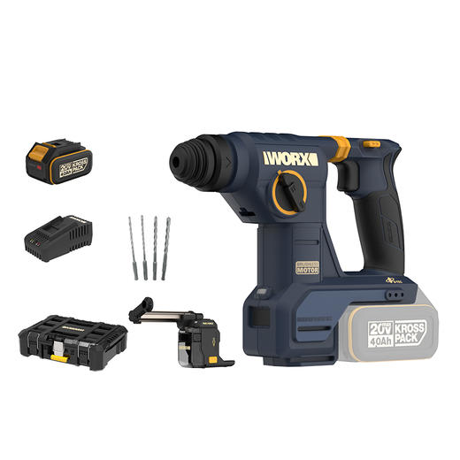 威克士联名款伯纳乌星空集尘电锤WU384R充电冲击钻两用打混凝土钻墙【定制限量典藏版】 商品图1