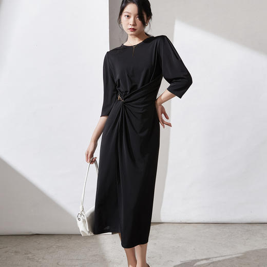 剩S/M 芳外新款优雅针织连衣裙气质收腰时尚裙子女8T22CL1445 商品图2