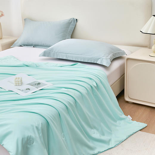 梦洁 抗菌可水洗纯蚕丝夏凉被-云柔丝语1.5m*2m 商品图5