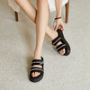 千百度厚底一字拖女2026夏季新款踩屎感软底增高休闲外穿凉拖鞋A26370107 商品缩略图1