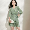 剩S/M/L/XL 芳外新款法式收腰小个子雪纺碎花连衣裙女8T22AL0240 商品缩略图3