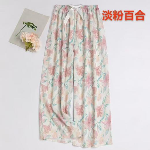 绵绸花直筒裤舒适凉爽12525962 商品图8