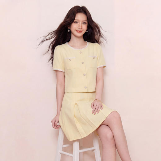 奢姿大码女装2026夏季胖妹妹时尚小香风两件套气质清新减龄套装9962994526 商品图2