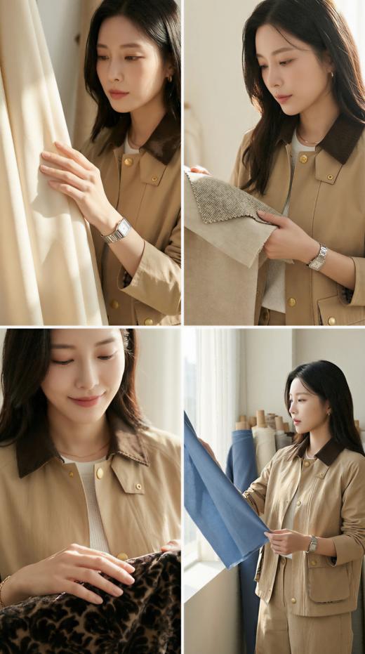 嬉皮少女弯刀休闲后腰松紧工装裤 商品图3