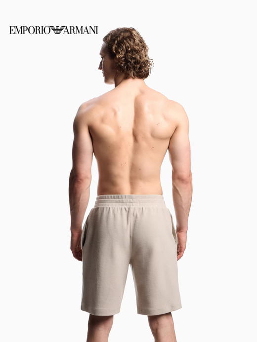 百慕大五分裤，出口意大利。松紧腰刺绣设计基础直筒短裤E031188 商品图9