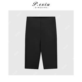 PanYiXiu/潘依绣四面弹修身显瘦百搭五分骑行裤打底休闲裤 W-63818