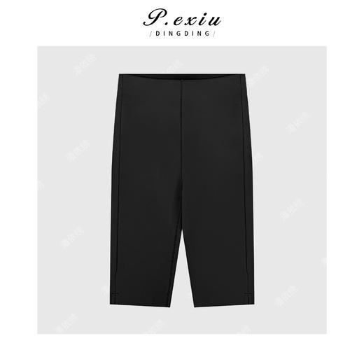 PanYiXiu/潘依绣四面弹修身显瘦百搭五分骑行裤打底休闲裤 W-63818 商品图0