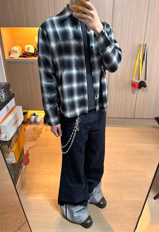 点此购买 哈吉斯秋季男士休闲通勤长袖衬衫 xj 341918 商品图2