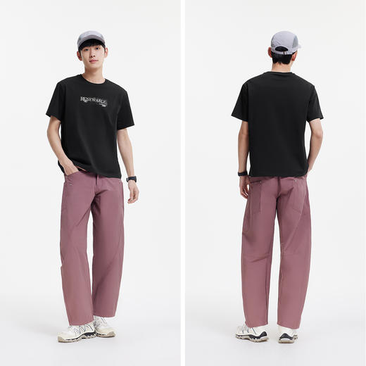 【99元任选2件】凉感T|森马短袖T恤男夏季吸湿速干套头衣抑菌遮热字母印花针织衫 商品图3