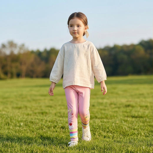 小马宝莉联名年衣童装撞色打底裤春季新款小马宝莉春季撞色打底裤N1261009B04 商品图1