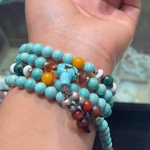 18554元/条绿松石佛珠 商品图1