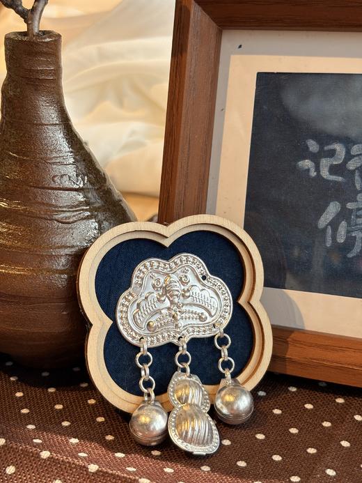 非遗草木染苗银木质冰箱贴原创手工扎染创意冰箱贴装饰 商品图2