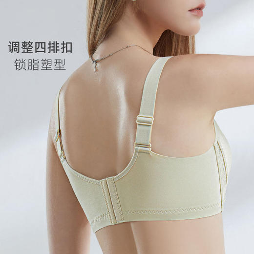 ZYQ-553  无侧骨内衣薄款透气全罩杯舒适性感蕾丝防下垂调整型大胸显小文胸（单件） 商品图1