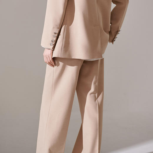 剩S/M/L 芳外新款时尚通勤西装裤宽松直筒显瘦阔腿裤女8I23CH1077 商品图3