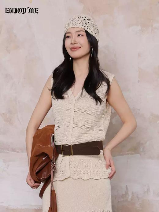 【门店同款】ENJOY春季“序光之旅”钩花针织马夹 169443835 商品图1