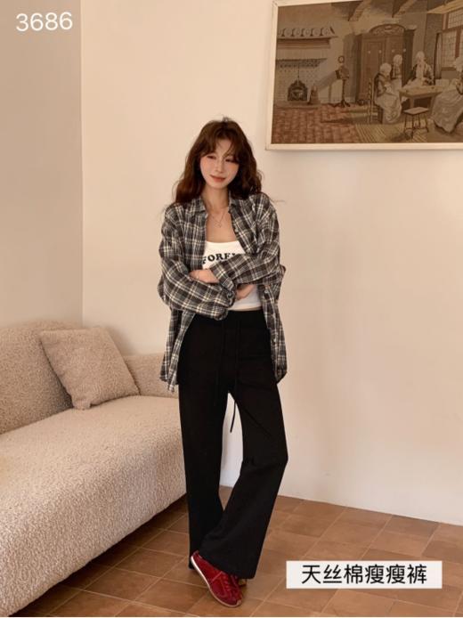 🌈【骆柒柒〈Lu感天丝棉空气瘦瘦喇叭裤〉】对于女生来说，❣️买裤子，舒适度永远是第一位的 🔥——再好看的裤子，要是勒腿、磨皮肤、不透气，也只能压箱底。 商品图4