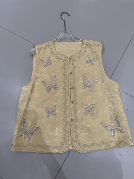 【门店同款】ENJOY春季“画中行”花暖蝶知中式马夹 170495296 商品图0