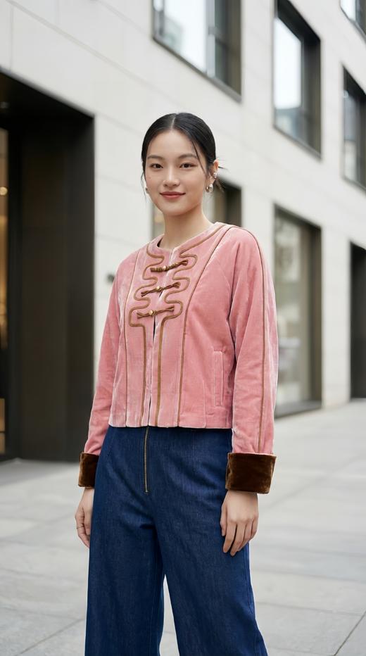 后单大包高腰迹线直筒裤 商品图2