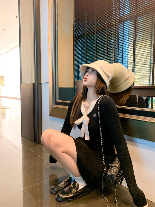 <曾小咸推荐>3.13现货秒杀 ！微信超特价！韩系长袖针织连衣裙 日常179.99 立减80 秒杀99.99！！ 商品图6