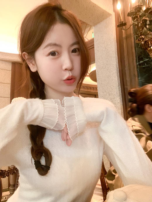 <曾小咸推荐>3.14现货秒杀 ！微信超特价！花边拼接磨毛长袖 日常119.99 立减60 秒杀59.99！！ 商品图7