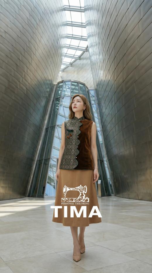 轻国风拼接立领樱桃挂件马甲 商品图0