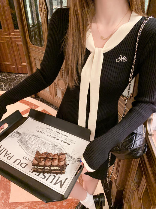 <曾小咸推荐>3.13现货秒杀 ！微信超特价！韩系长袖针织连衣裙 日常179.99 立减80 秒杀99.99！！ 商品图7