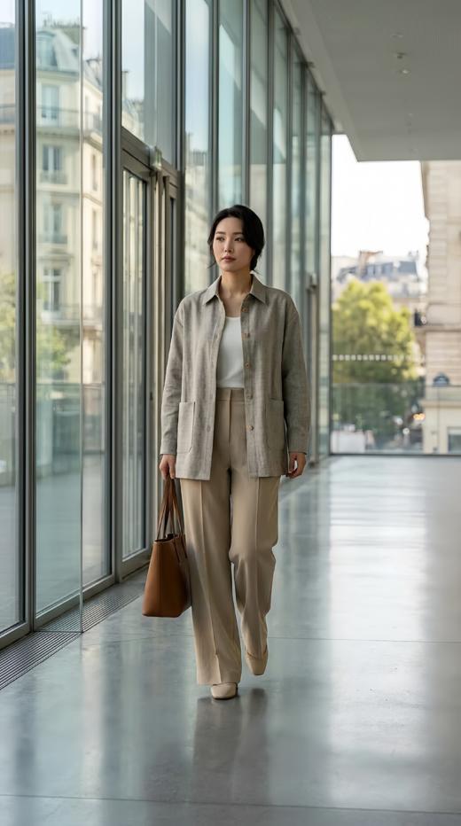 HN 对称贴袋衬衣款侧开叉外套 商品图1