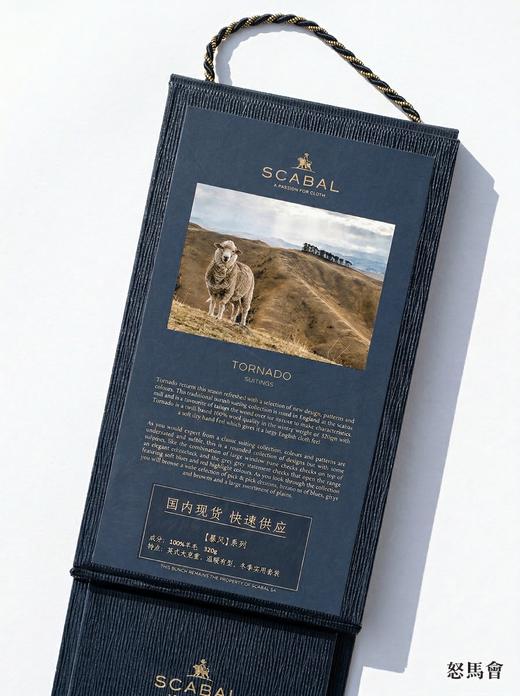 「42款可选」Scabal Tornado 暴风320克重澳洲美丽诺羊毛全麻衬西装套装 商品图12