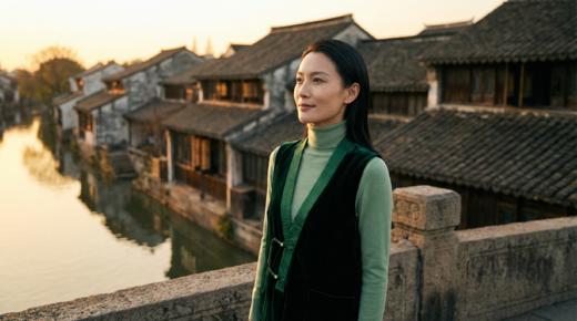 国风别致盘扣百搭V领马甲 商品图3