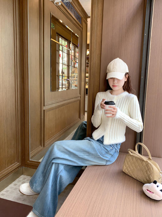 <曾小咸推荐>3.13现货秒杀 ！微信超特价！韩系毛绒边毛织开衫 日常189.99 立减100 秒杀89.99！！直筒加绒牛仔裤 秒杀99.99！ 商品图10