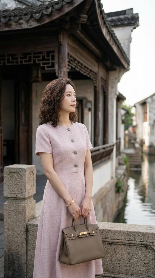 假两件小香风连衣裙 商品图3