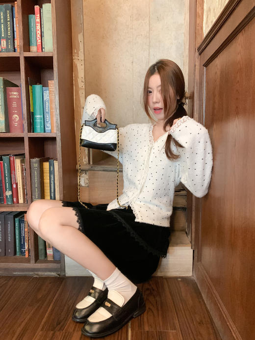 <曾小咸推荐>3.13现货秒杀 ！微信超特价！韩系蕾丝边波点v领针织衫 日常159.99 立减80 秒杀79.99！！蕾丝边蛋糕裙  秒杀69.99！ 商品图11