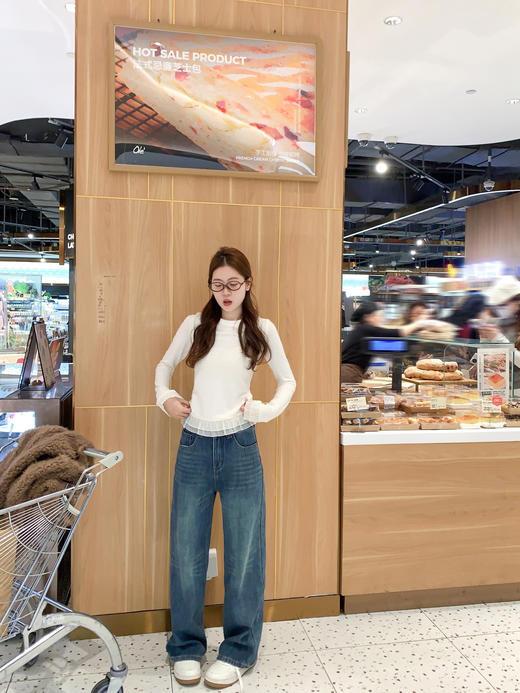 <曾小咸推荐>3.14现货秒杀 ！微信超特价！花边拼接磨毛长袖 日常119.99 立减60 秒杀59.99！！ 商品图10