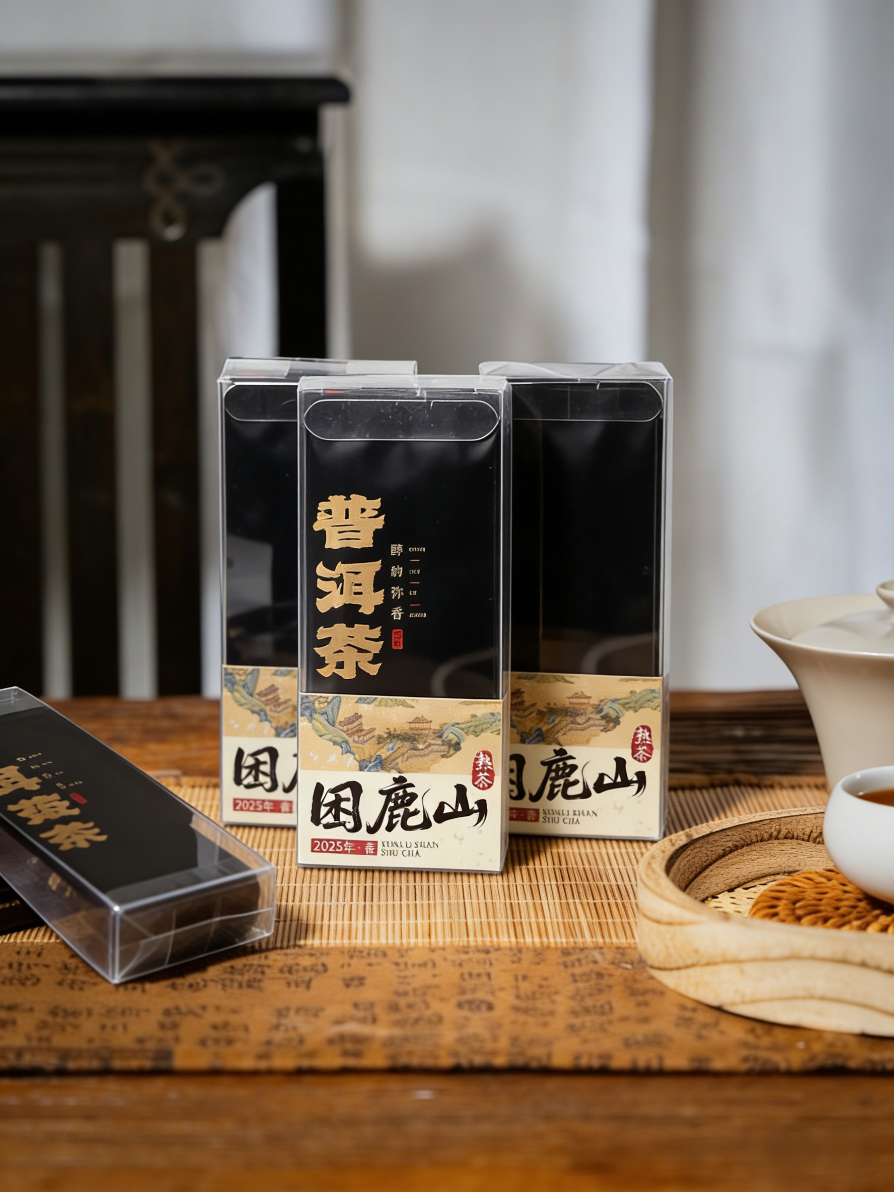 【困鹿山熟茶】2025年困鹿山熟茶，高级熟茶的范本，独特的可可香、菌香一品难忘，8克/袋 2袋/盒