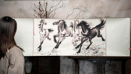 徐悲鸿《六骏图》匠心典藏版|一笔奔马，千年气韵，马到成功|真迹底本高清复刻，12轮严苛校色，全手工制作，典藏百年如新 商品图2