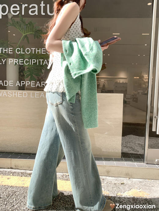 <曾小咸推荐>3.13现货秒杀 ！微信超特价！韩系波点花边吊带背心 日常149.99 立减90 秒杀59.99！！ 商品图10