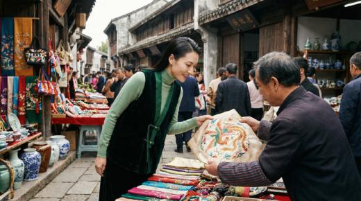 国风别致盘扣百搭V领马甲 商品图1