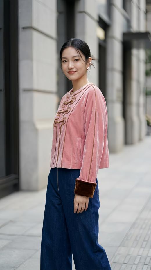 后单大包高腰迹线直筒裤 商品图5