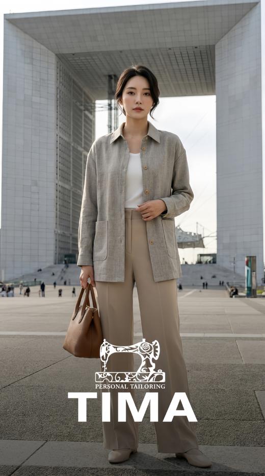 HN 对称贴袋衬衣款侧开叉外套 商品图0