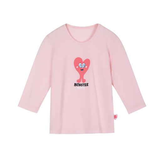 【奇趣怪兽莫代尔】舒雅童装女童中袖长裤家居套装 95%莫代尔5%氨纶3F/26386H 商品图5