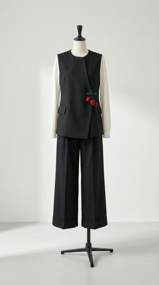 不对称设计弧形摆设计马甲 商品图8