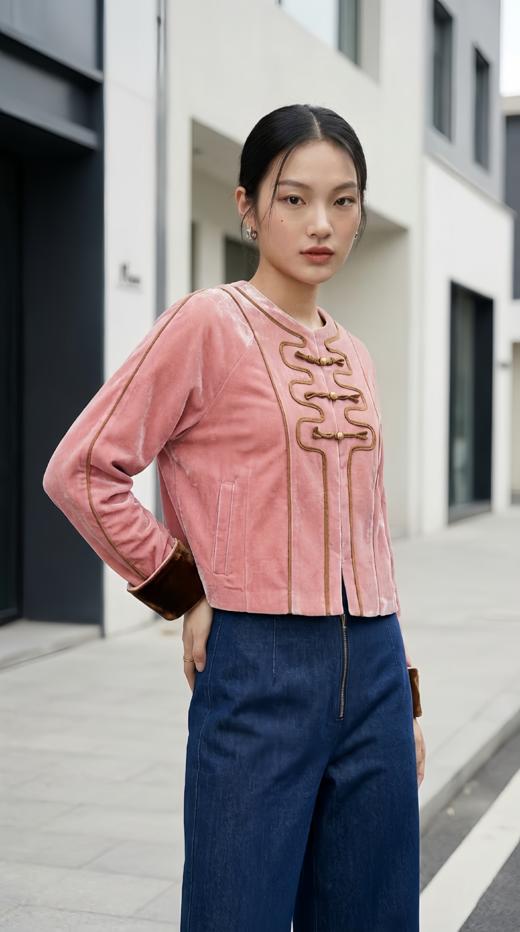 后单大包高腰迹线直筒裤 商品图4