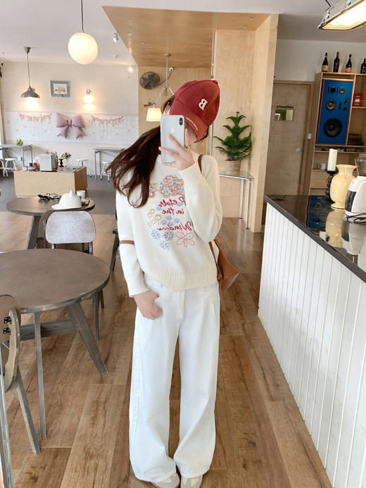 <曾小咸推荐>3.13现货秒杀 ！微信超特价！韩系绣花毛衣 日常229.99 立减130 秒杀99.99！！ 商品图7