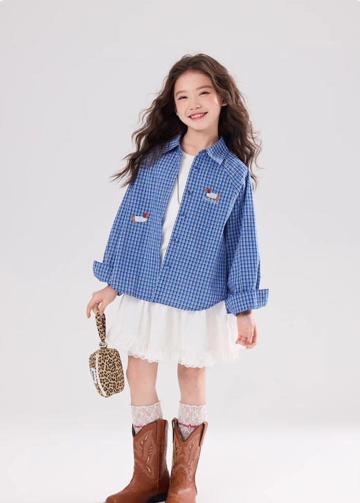 春款首发❗️【吉米故事 春日新款衬衫&马甲系列】来喽！直击心灵的慵懒感👀一眼沦陷🔍 🍂洋气的针织卡通马甲设计满满，增加亮点🥰搭配纯色常规衬衫上身时尚又有型👍 商品图6