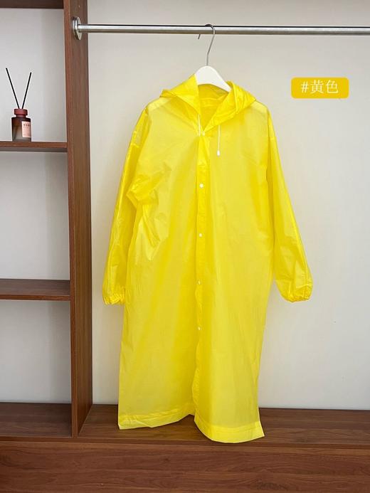 🌈【点点橙圆EVA雨衣】，全身防护的款式！☺️便携式可重复使用，多巴胺糖果色系，均码男女通用‼️ 袖口都做了螺纹收口设计，🌟穿着非常服帖，不用担心刮风下雨会灌进去雨水 商品图5