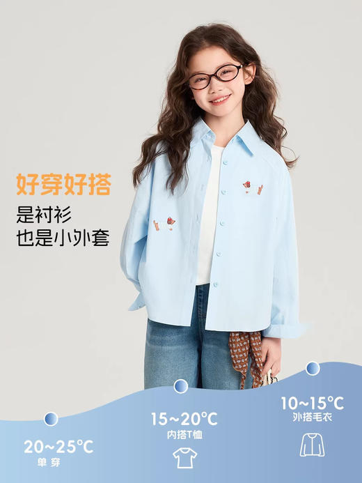 春款首发❗️【吉米故事 春日新款衬衫&马甲系列】来喽！直击心灵的慵懒感👀一眼沦陷🔍 🍂洋气的针织卡通马甲设计满满，增加亮点🥰搭配纯色常规衬衫上身时尚又有型👍 商品图3