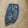 V@ns 酵洗拆补丁复古做旧 宽松微锥男士休闲牛仔裤 商品缩略图0