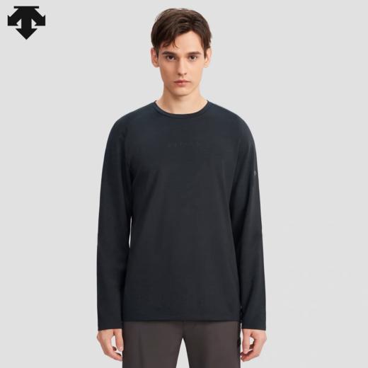 点此购买 迪桑特春秋季男士DUALIS通勤百搭吸湿透气健康环保除菌长袖T恤 yh 342129 商品图4