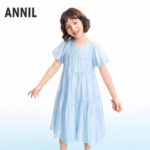 【实体店同款】女童短袖连衣裙夏季新款安奈儿童装AG623136 商品图1